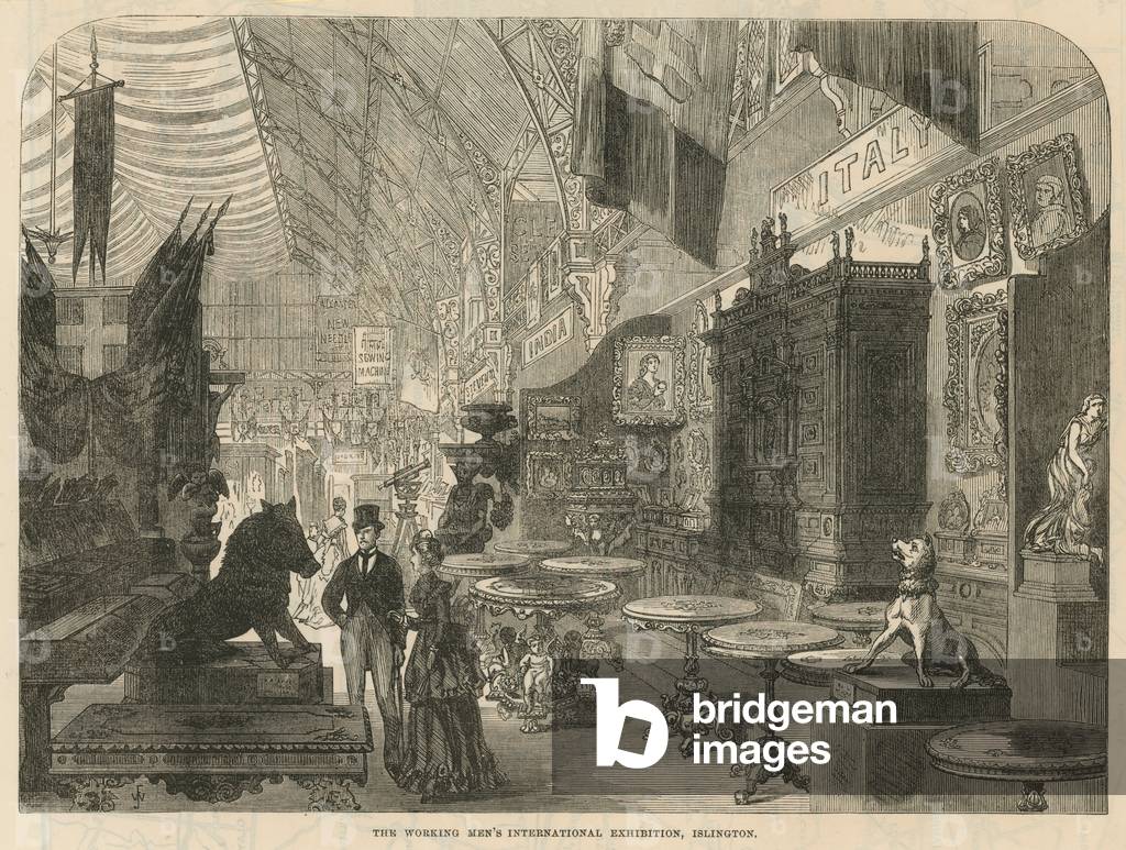 The Working Men's International exhibition (engraving)