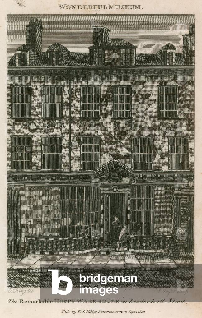 The remarkable dirty warehouse in Leadenhall Street, London (engraving)