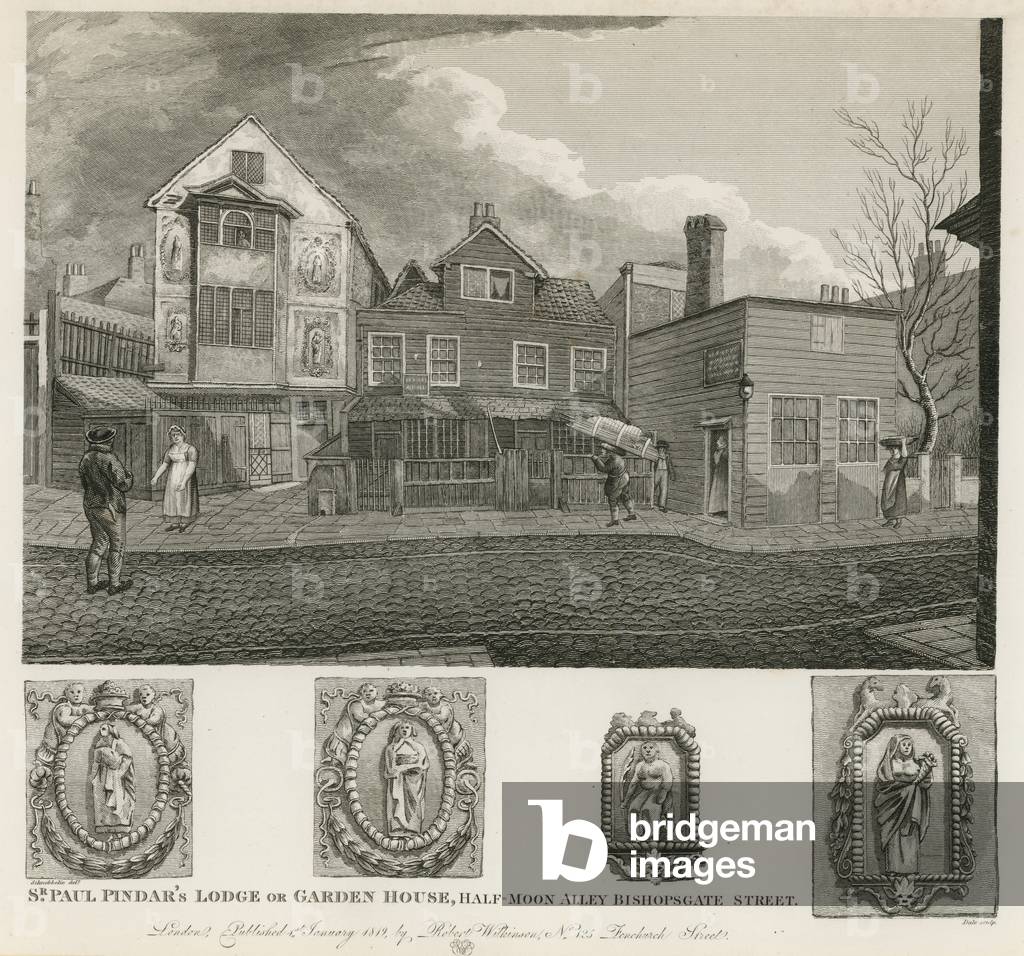 Sir Paul Pindar's lodge or garden house (engraving)