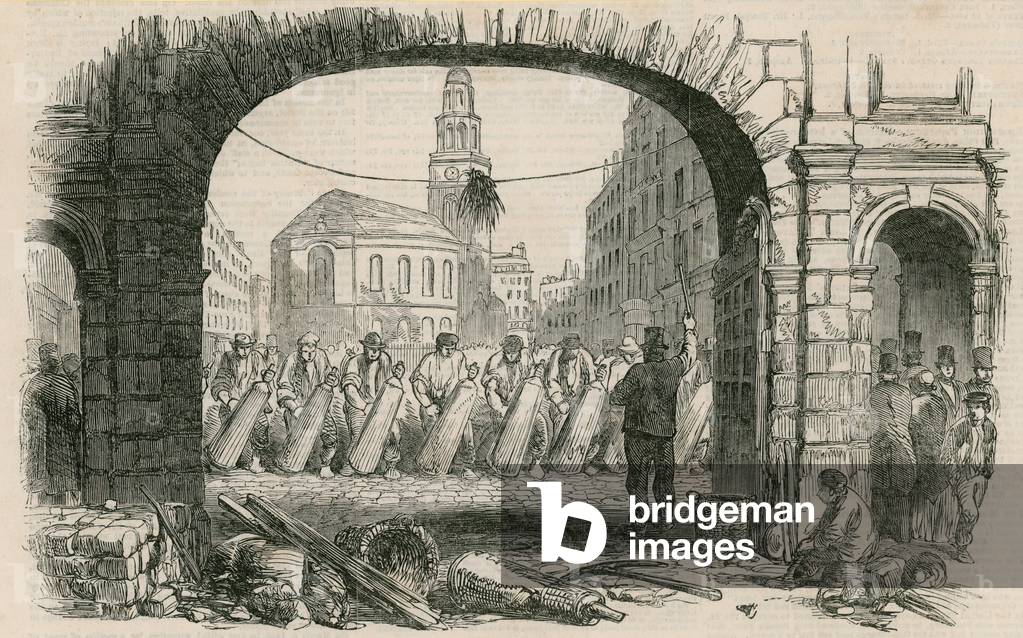 Repavement of The Strand, London (engraving)