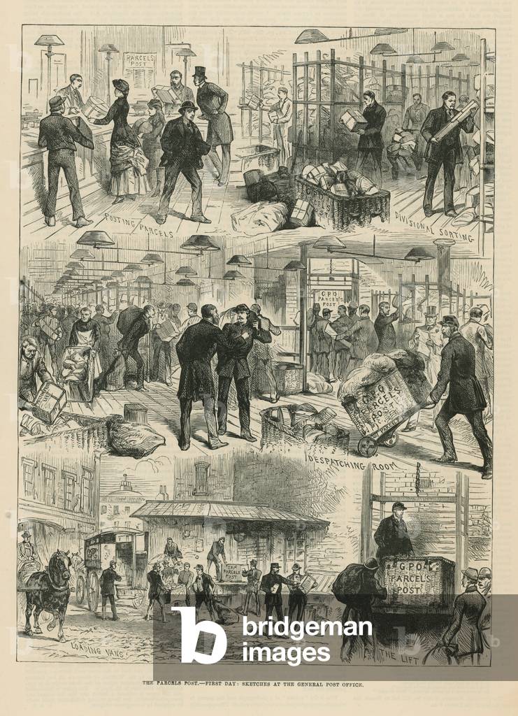 The parcels post (engraving)