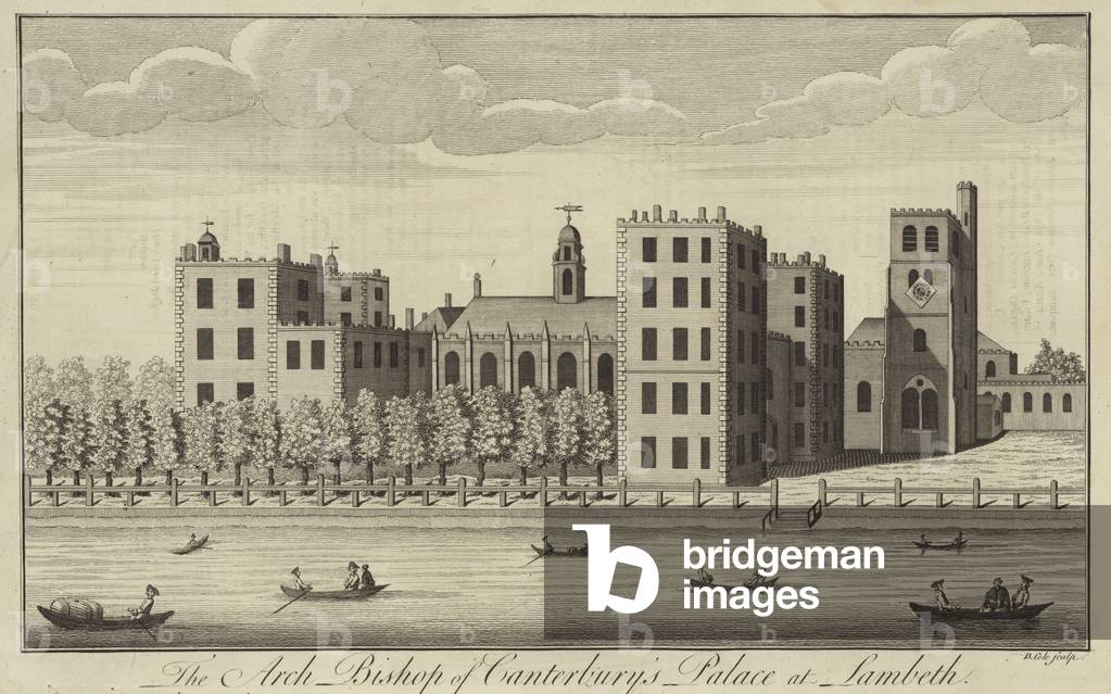 The Archbishop of Canterbury's Palace at Lambeth (engraving)