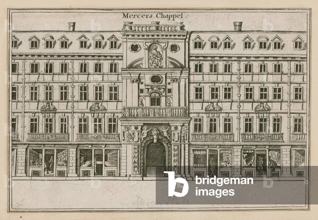 Mercer's Chapel, Cheapside, London (engraving)