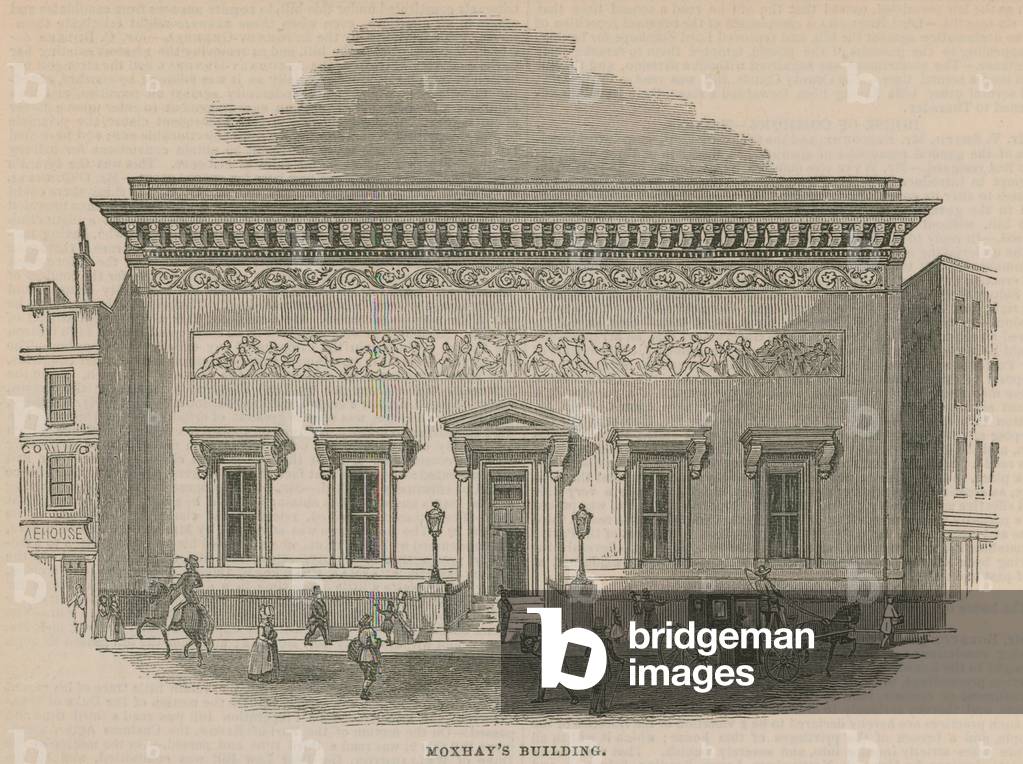 Moxhay's building on Threadneedle Street (engraving)