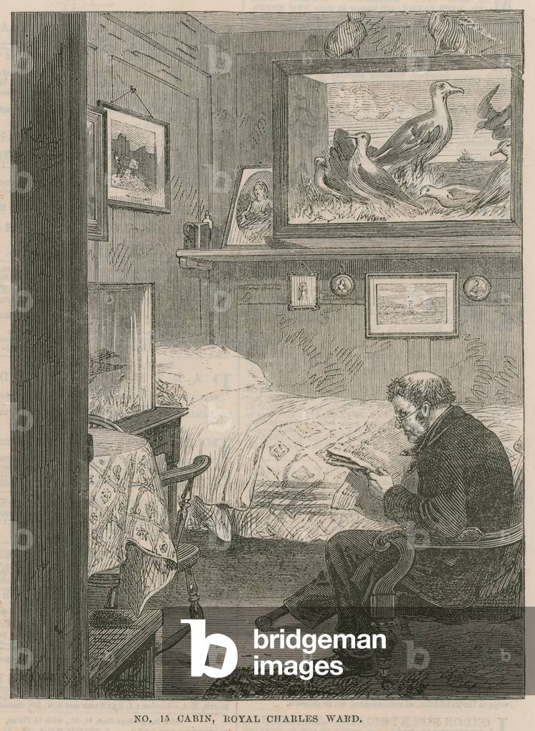 A visit to Greenwich Hospital; No. 15 Cain, Royal Charles Ward (engraving)