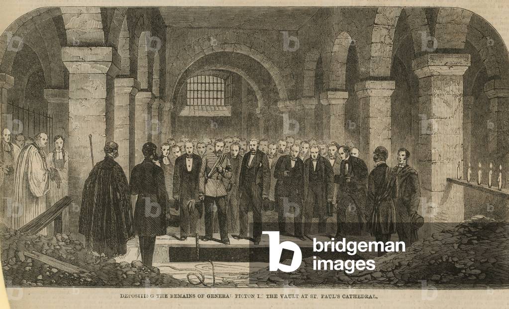 Funeral of Sir Thomas Picton (engraving)