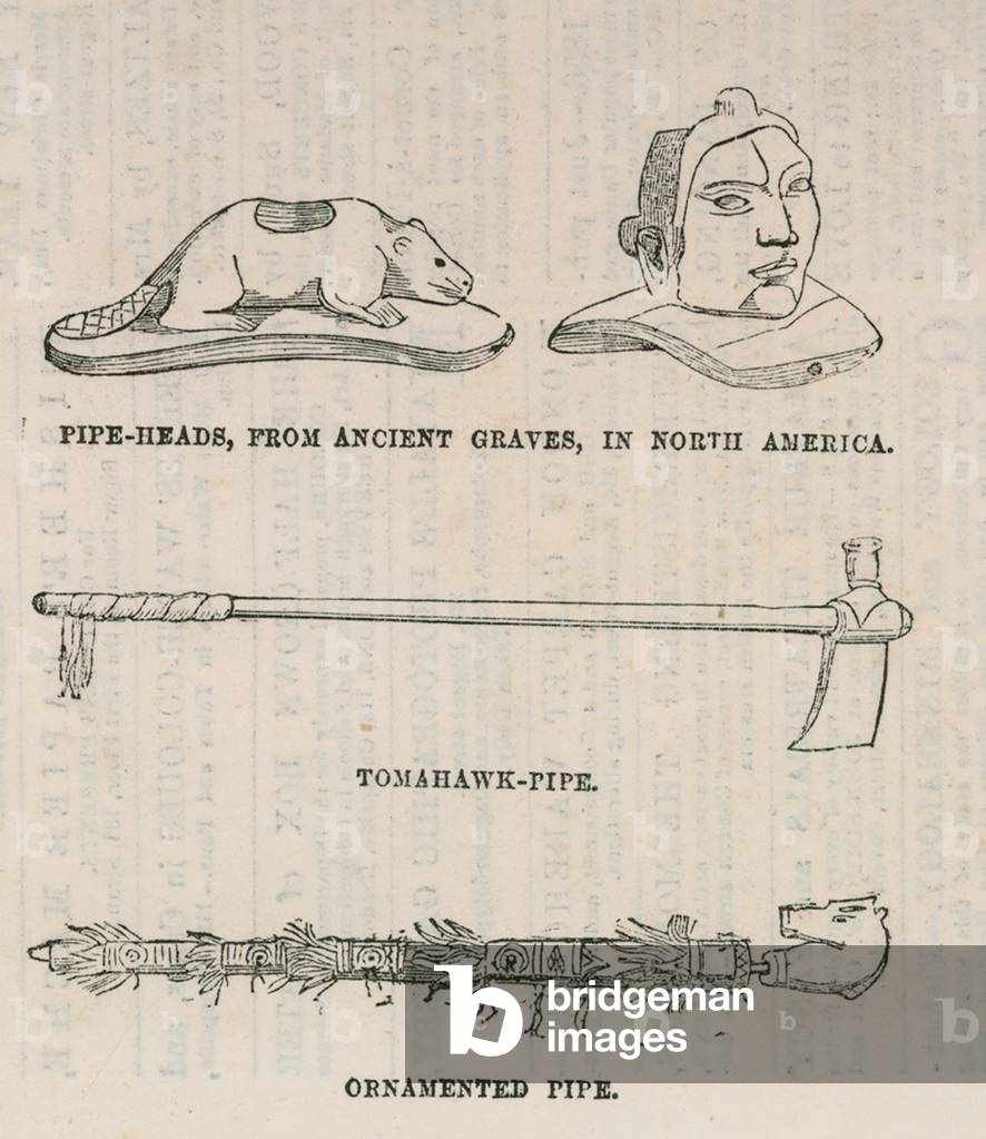 Relics from Indian culture (engraving)