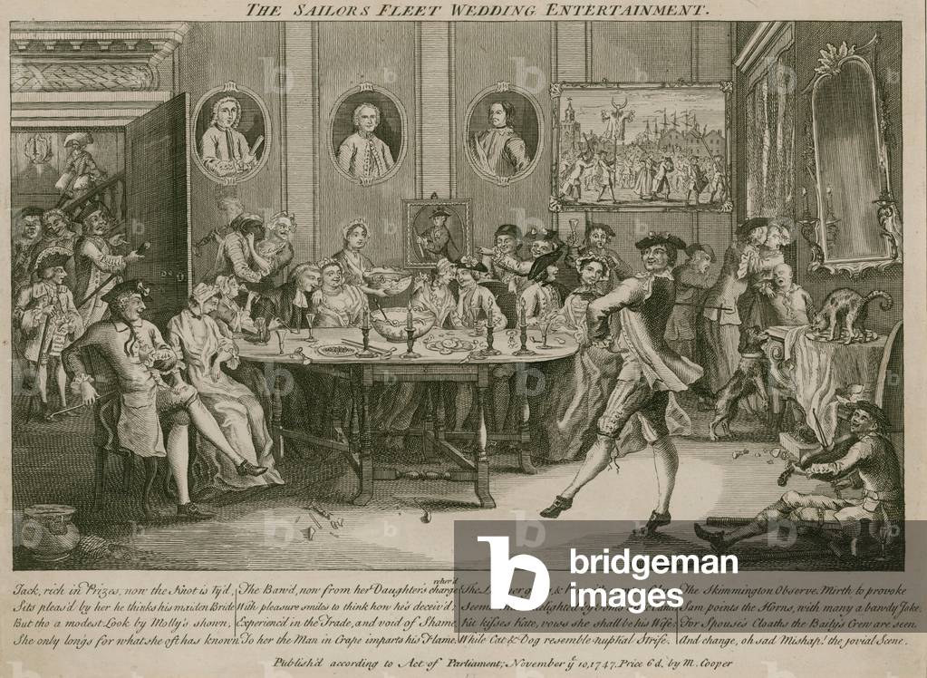 The sailor's Fleet Wedding entertainment (engraving)
