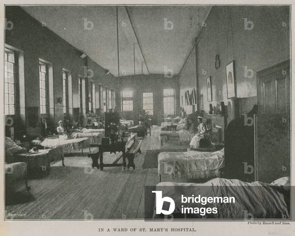 In a ward of St Mary's Hospital, London (photo)