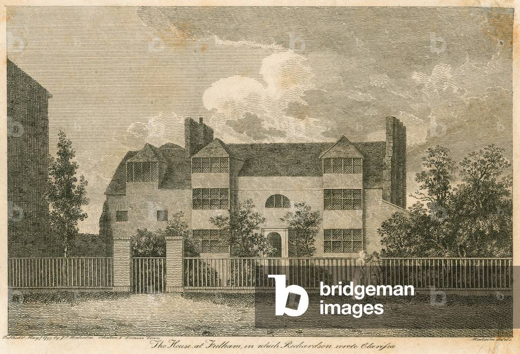 The house at Parson's Green, near Fulham, London, when Samuel Richardson wrote Clarissa (engraving)