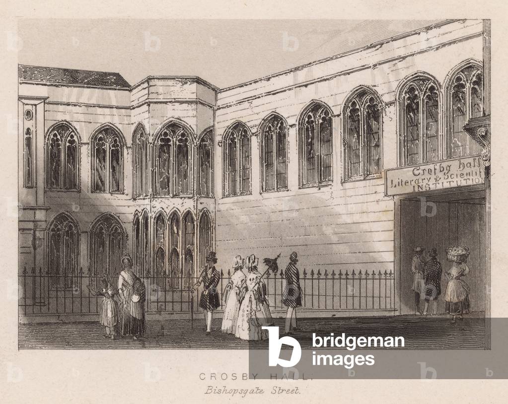 Crosby Hall, Bishopsgate Street, London (engraving)
