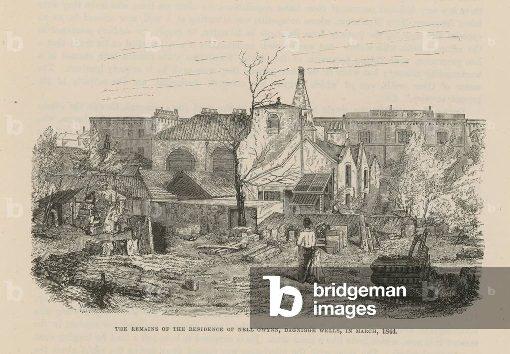 The remains of the residence of Nell Gwynn (engraving)