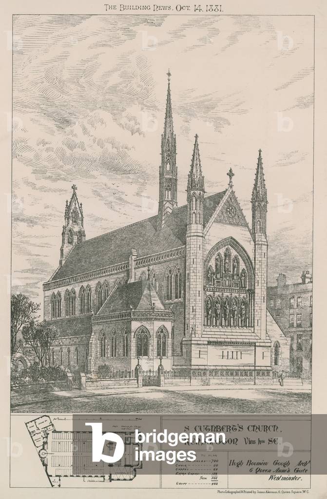 St Cuthbert's Church, Kensington (engraving)