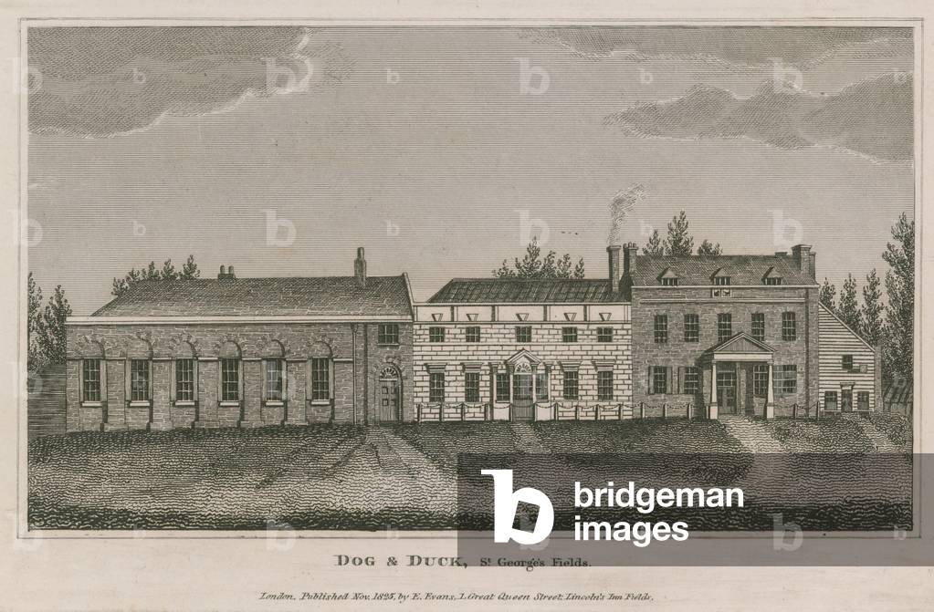 Dog and Duck, St George's Fields, Lambeth (engraving)