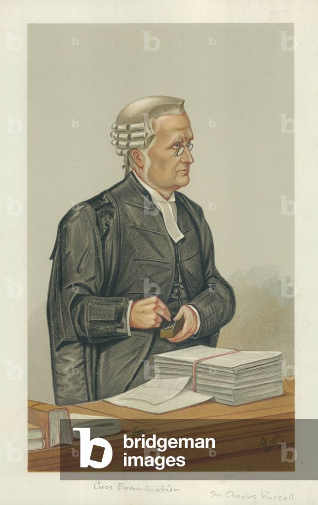 Sir Charles Russell (colour litho)