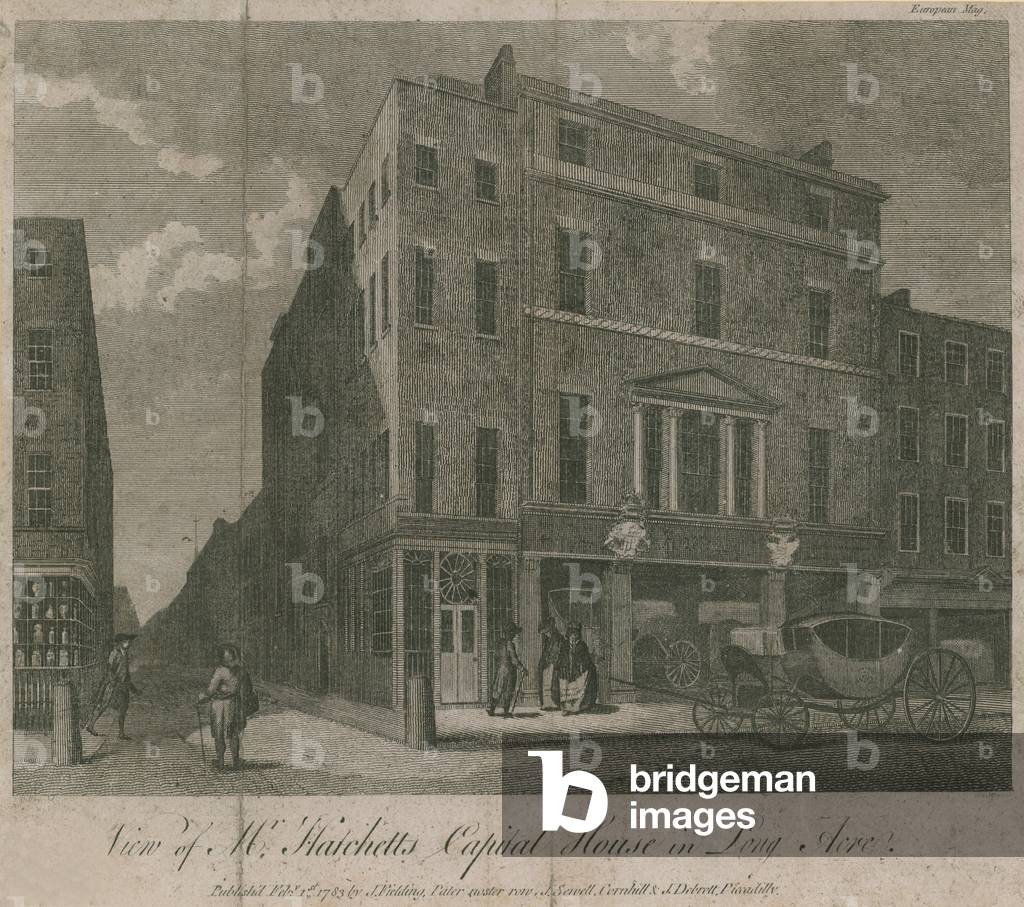 Mr Hatchett's Capital House in Long Acre (engraving)