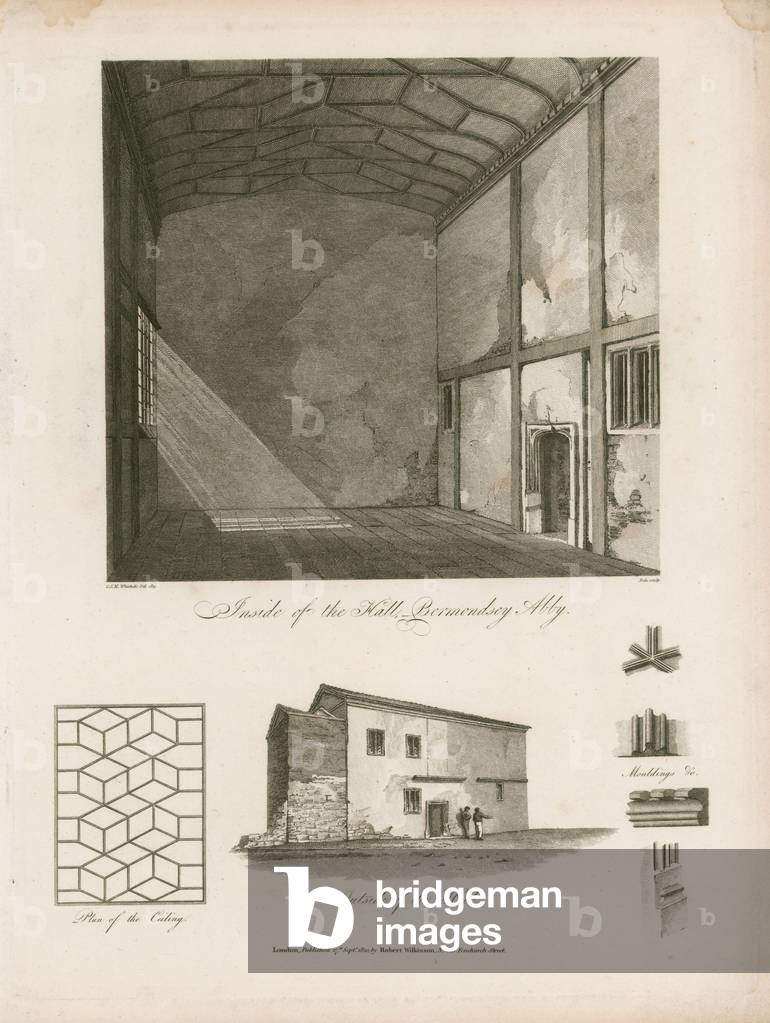 Hall, Bermondsey Abbey (engraving)