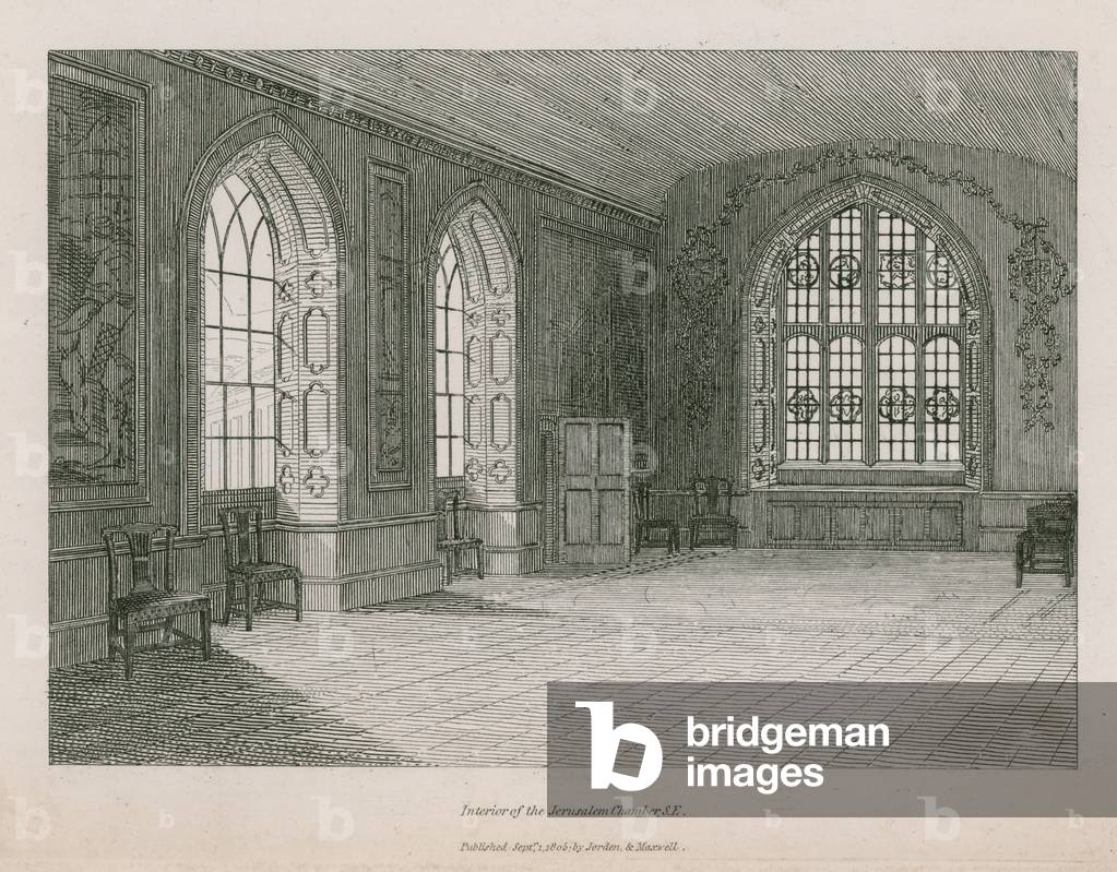 Interior of the Jerusalem Chamber (engraving)
