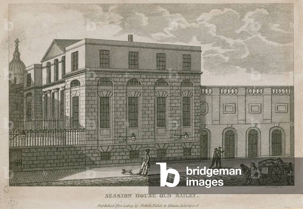 Central Criminal Court, 2nd, post-Fire sessions house (engraving)