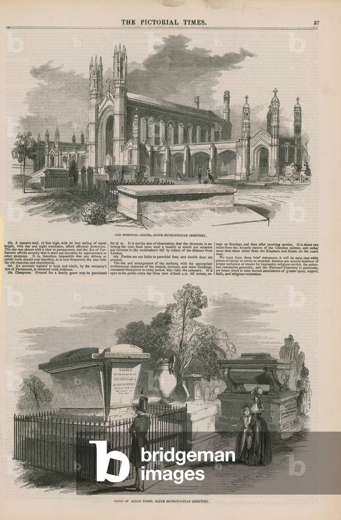 South Metropolitan Cemetery (engraving)