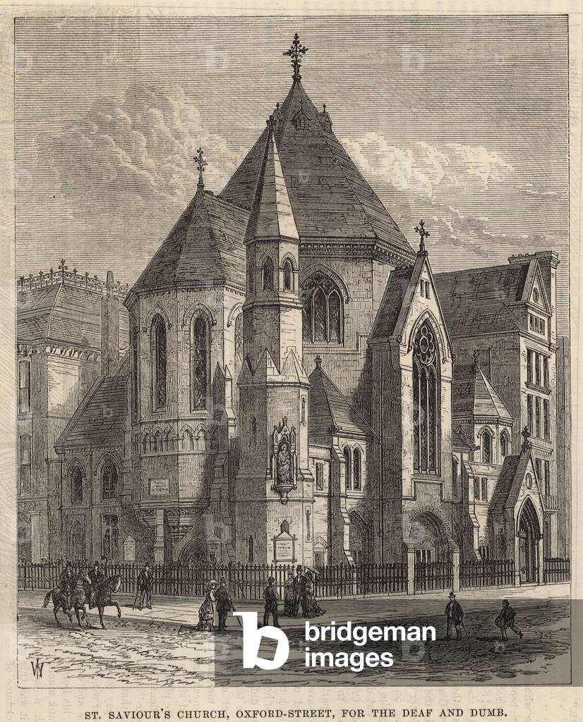 St Saviour's Church, Oxford Street (engraving)