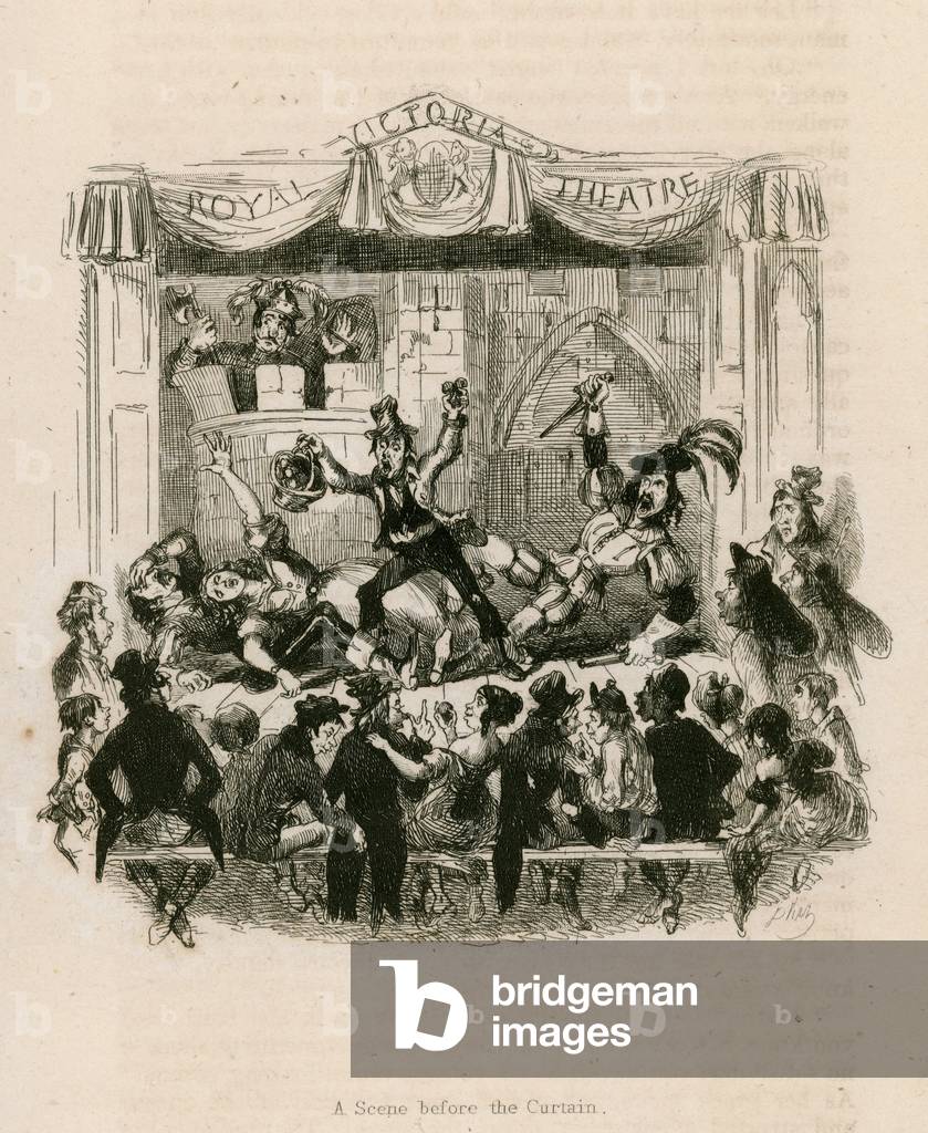 Melodrama at the Royal Victoria Theatre (engraving)