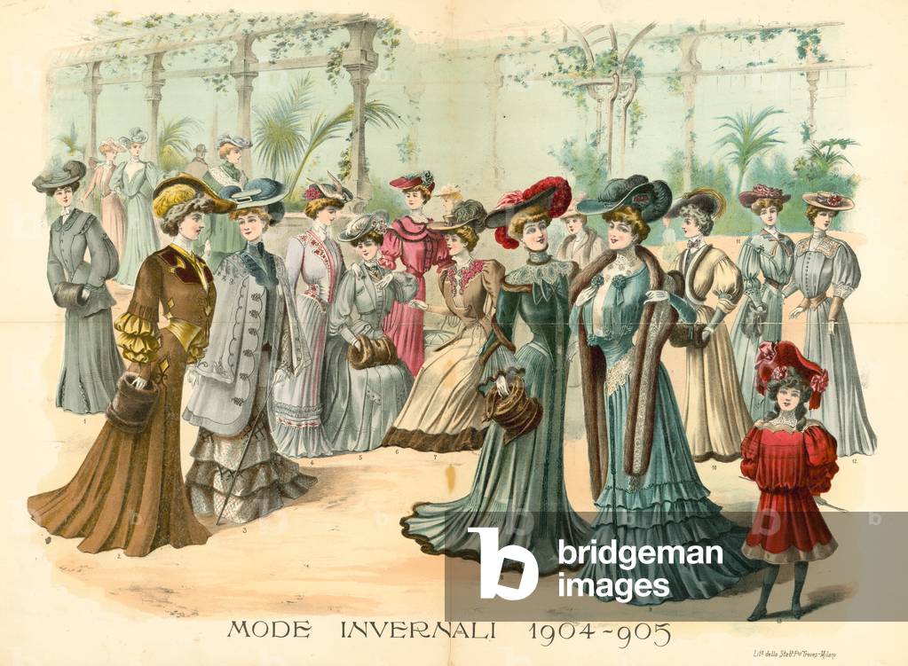 The Young Ladies Journal: Mode Invernali, 1904-05 (colour litho)