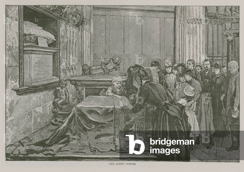 The Babies' Corner in Westminster Abbey (engraving)