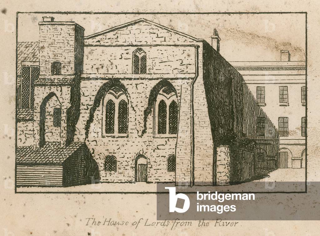 The House of Lords from the River (engraving)