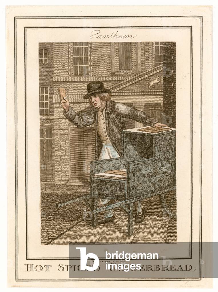 Pantheon.  Hot Spiced Gingerbread (coloured engraving)