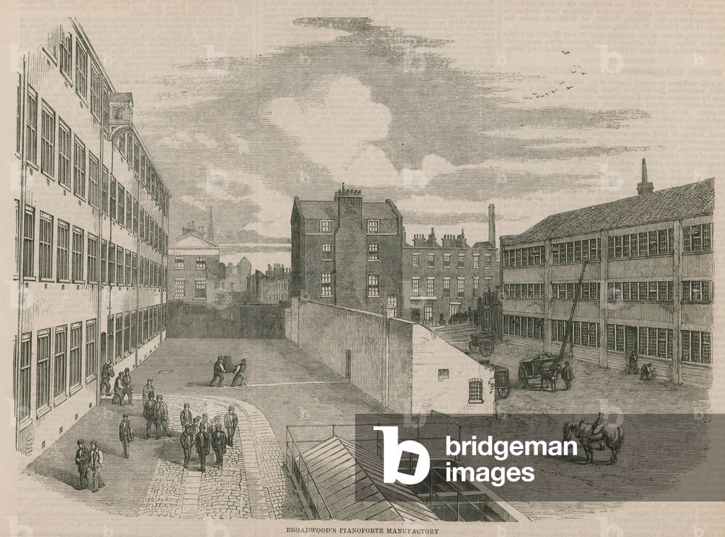 Broadwood's Pianoforte Manufactory (engraving)