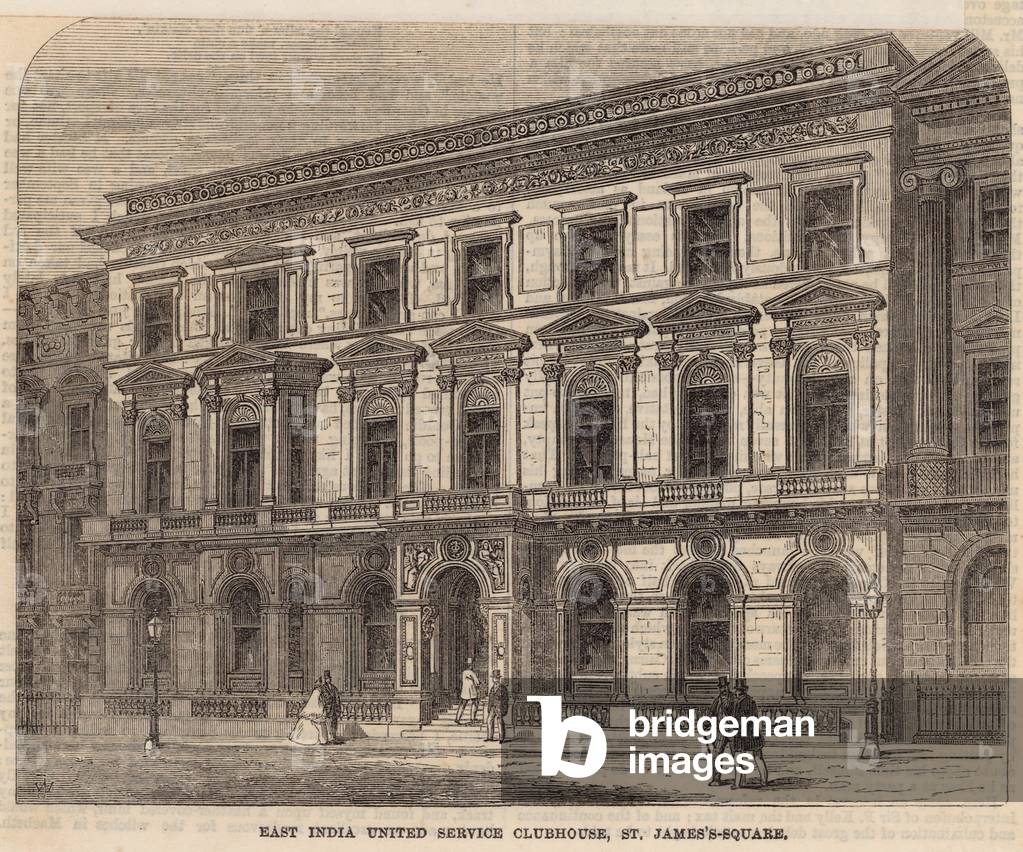 East India United Service Clubhouse, St James's Square (engraving)
