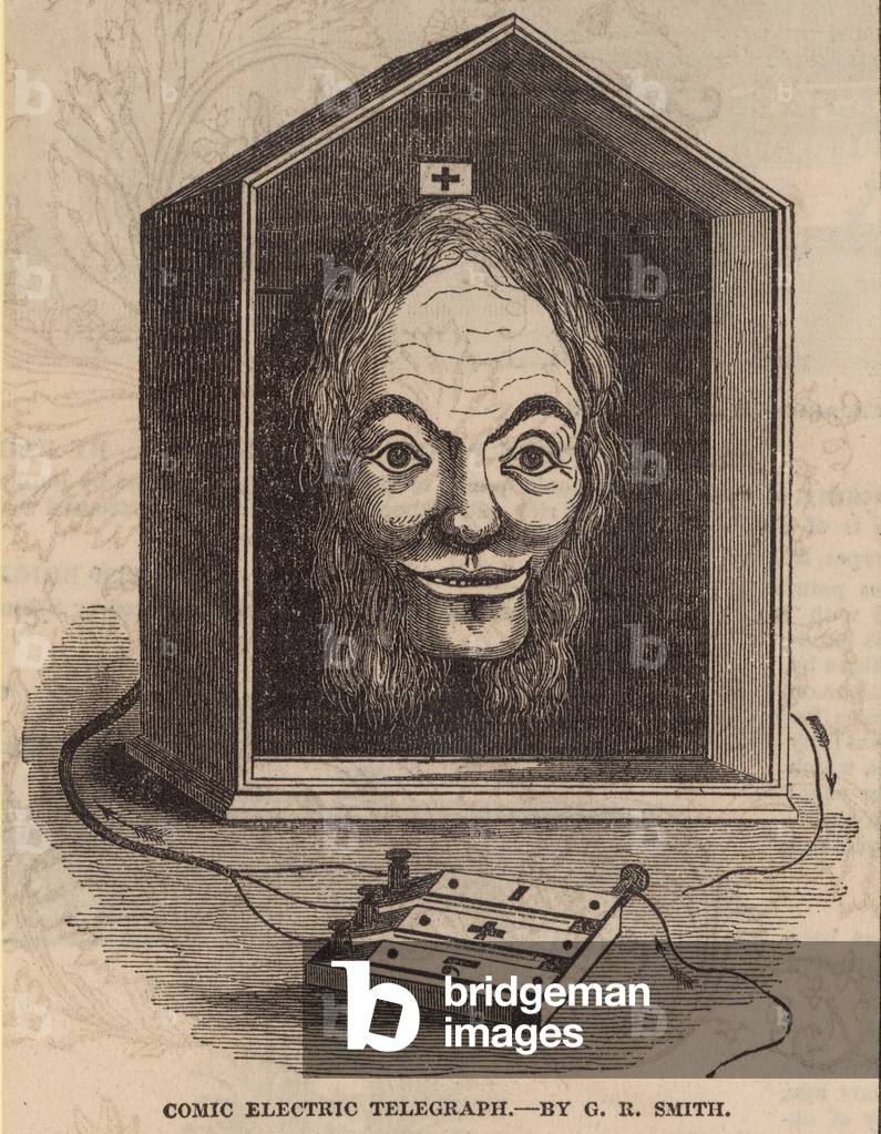 Comic Electric Telegraph by G E Smith (engraving)
