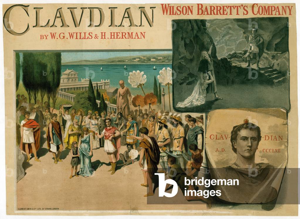 Claudian.  Play advertisement (colour litho)