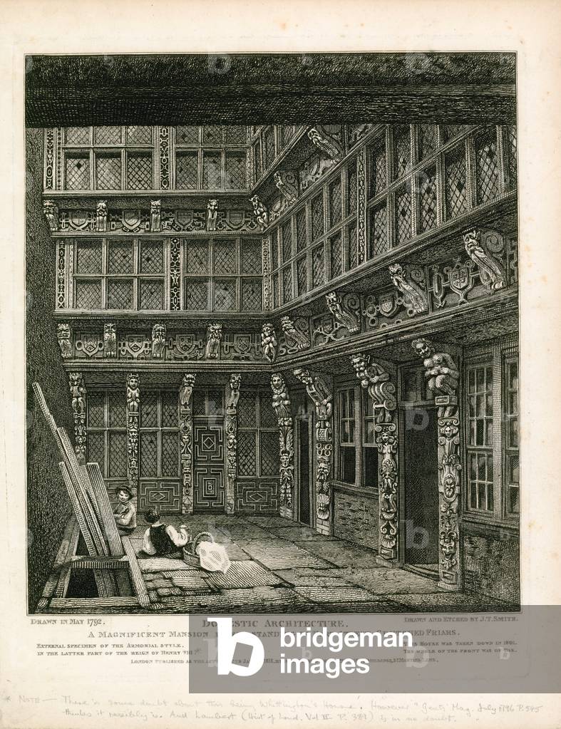 Possibly Richard Whittington's house (engraving)