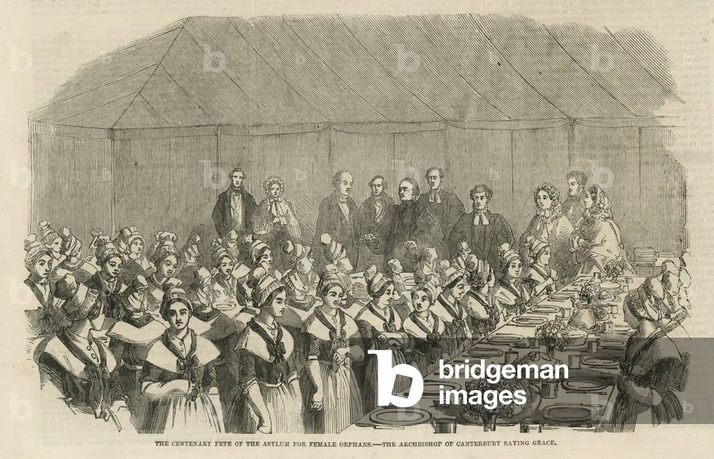 The centenary fete of the Asylum for Female Orphans (engraving)