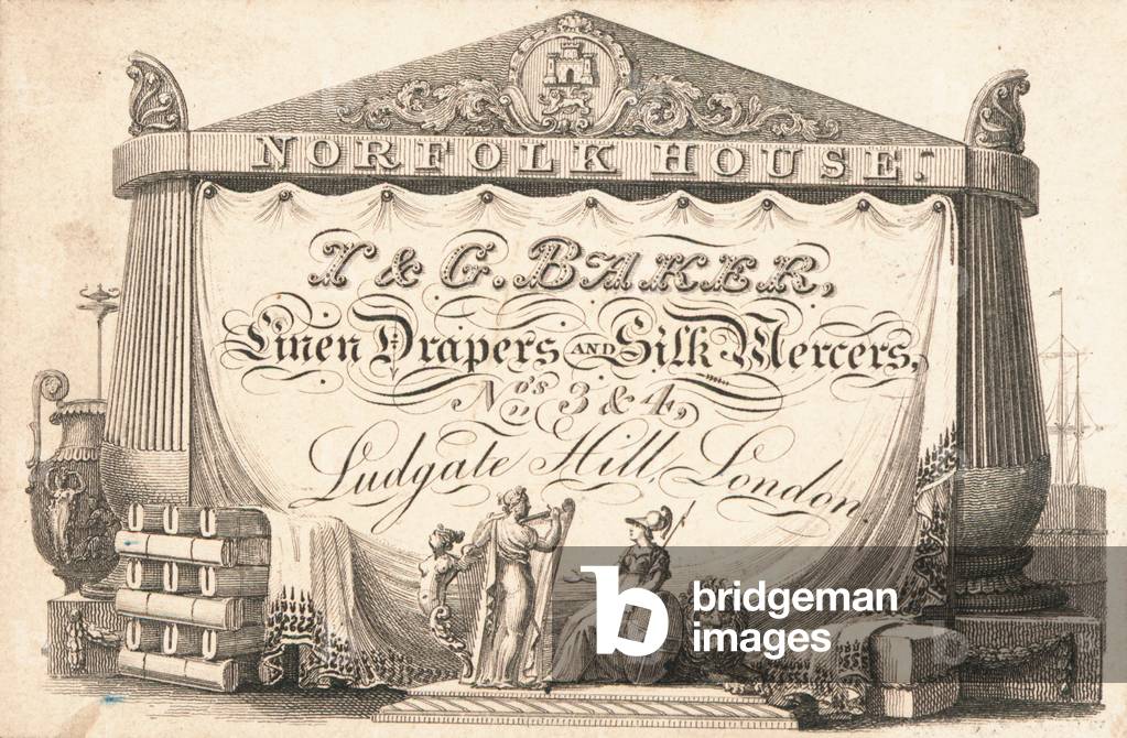 Trade card, T & G Baker (engraving)