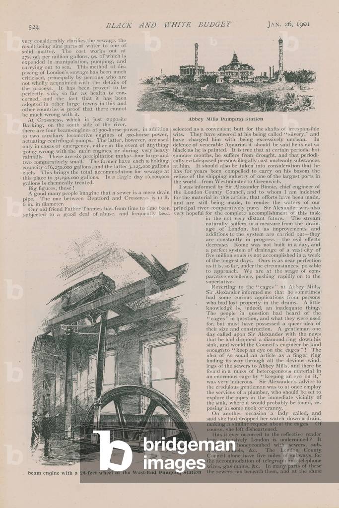 Page from the Black and White Budget (engraving)