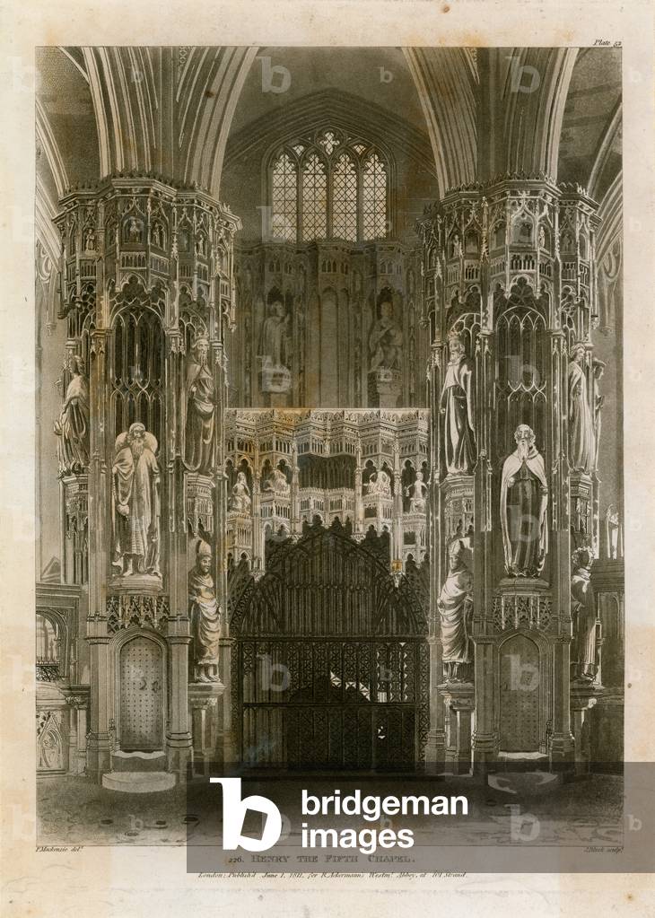 Henry the Fifth Chapel, Westminster Abbey (engraving)