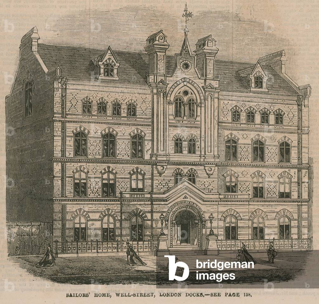 Sailors' Home, Well Street, London Docks (engraving)