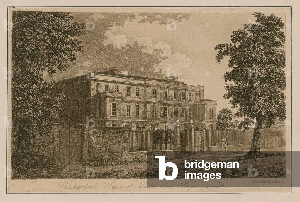 Richardson's House at North End, Hammersmith (engraving)
