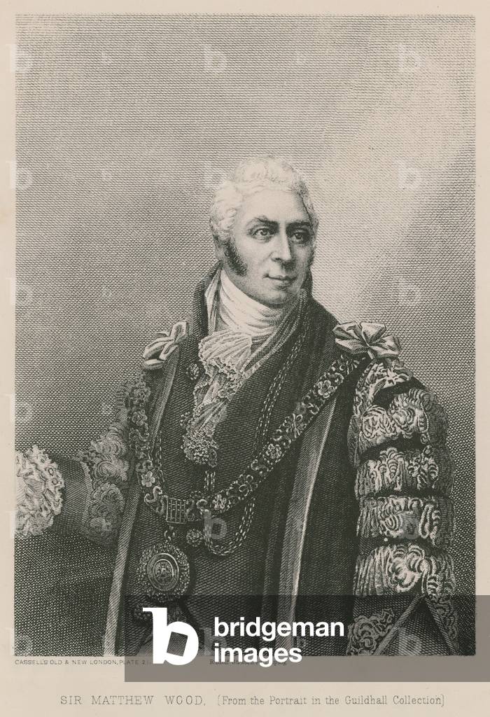 Sir Matthew Wood, Lord Mayor of London, 1809 (engraving)