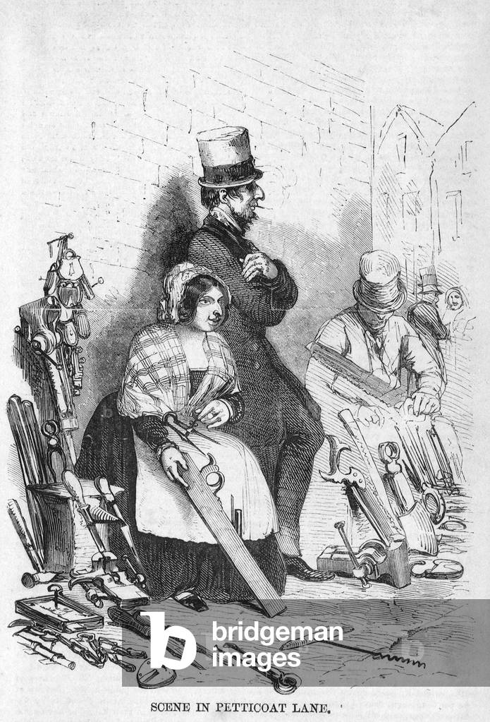 Scene in Petticoat Lane (engraving)
