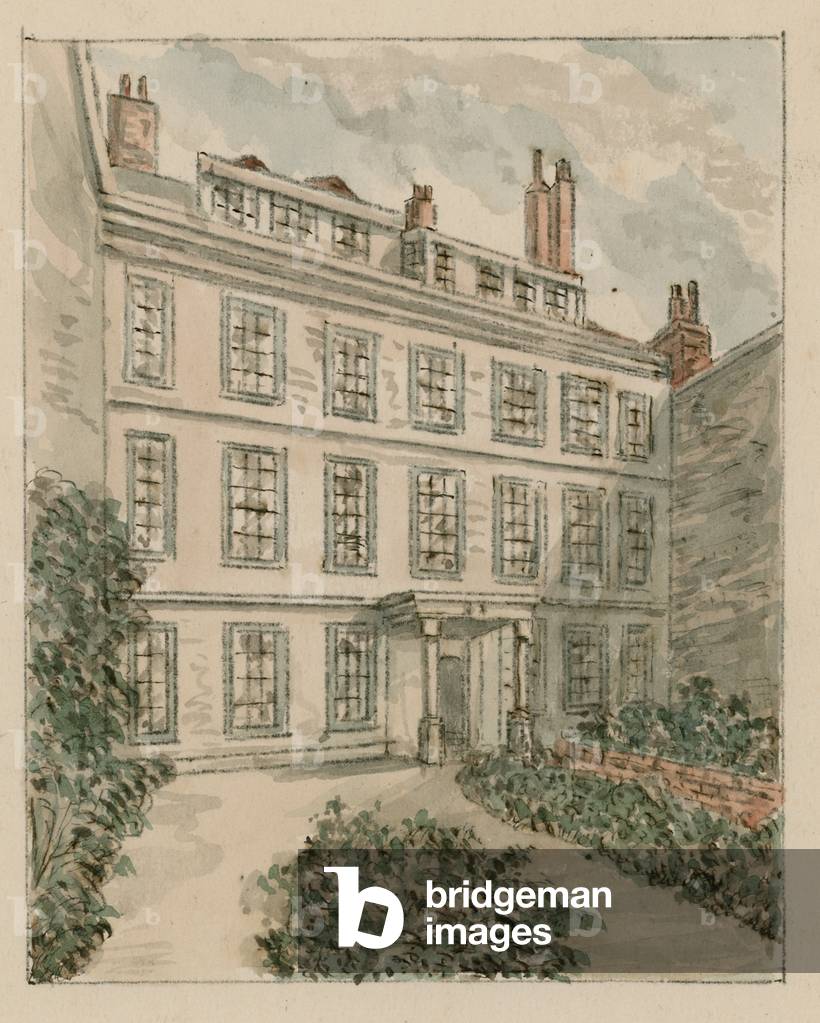 10 Nevills Court, Fetter Lane, Holborn, from a sketch in 1890 (w/c on paper)