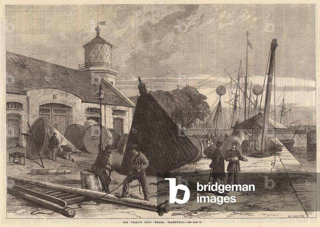 The Trinity Wharf, Blackwall (engraving)