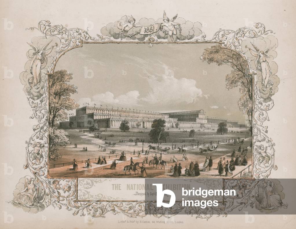 Crystal Palace, Hyde Park, London (coloured engraving)