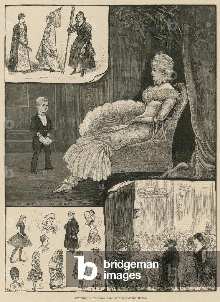 Juvenile fancy-dress ball at the Mansion House (engraving)