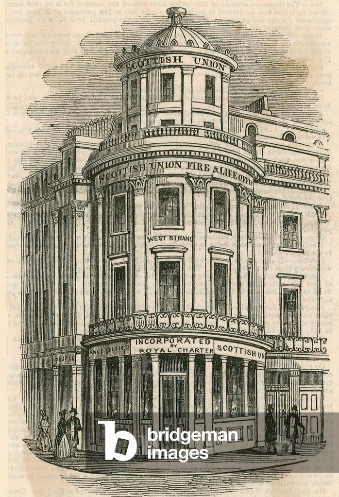 Scottish Union Insurance Company, The Strand, London (engraving)