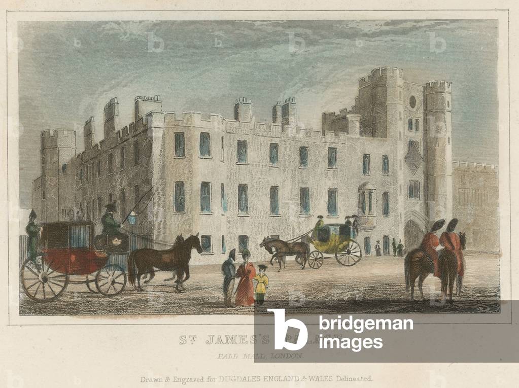 St James's Palace (coloured engraving)