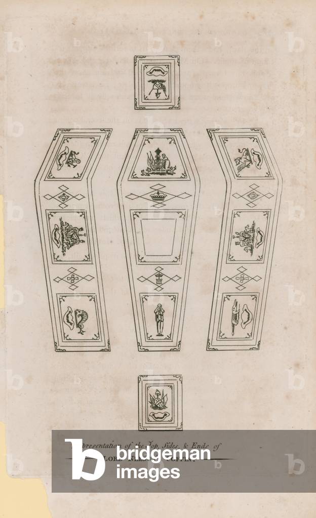 Lord Nelson's Coffin (engraving)